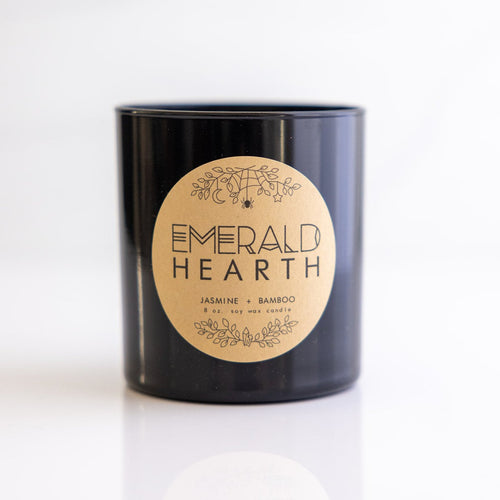 Emerald Hearth Candle